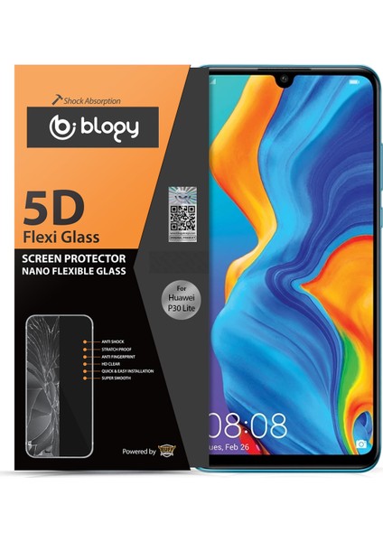 Buff Blogy Huawei P30 Lite Flexi 5D Ekran Koruyucu