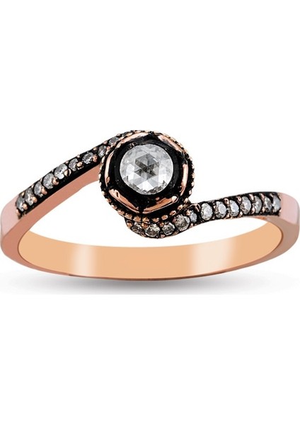 0.15 Ct Elmas Beştaş Yüzük Ey7