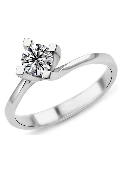 0.60 Karat E Renk Hrd Sertifikalı Pırlanta Tektaş Yüzük Pr181