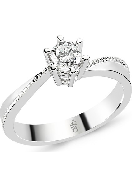 0.50 Ct Tektaş Pırlanta Yüzük RMY508