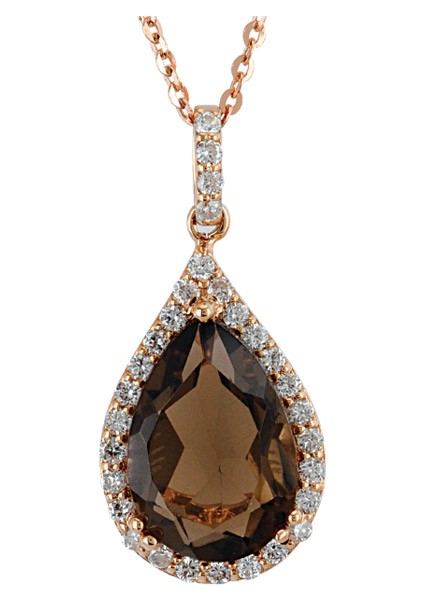 1.90 Ct Pırlanta Renkli Taşlı Kolye Rtkl4