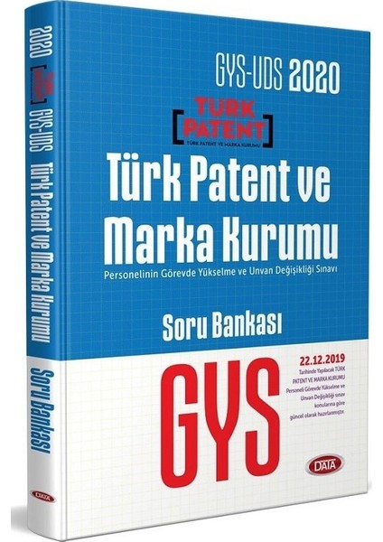 2020 GYS Türk Patent Ve Marka Kurumu Soru Bankası