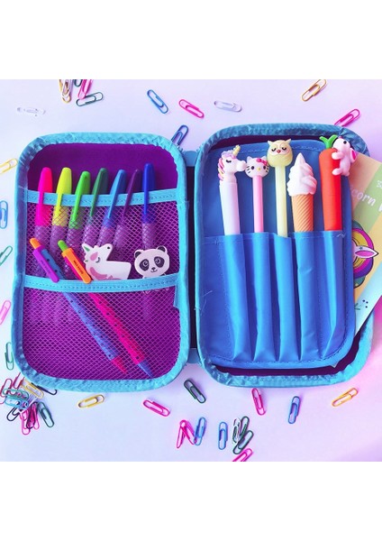 Vagon Eva Kalem Kutu Büyük Boy Ekose KC106 Mavi fiyatları