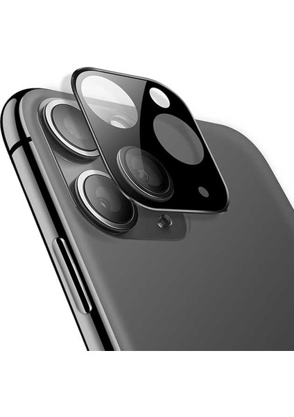 Case 4U Apple iPhone 11 Pro Kamera Lens Koruma Camı Gümüş