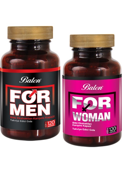 2'li Formen 120 Kapsül, Forwoman 120 Kapsül
