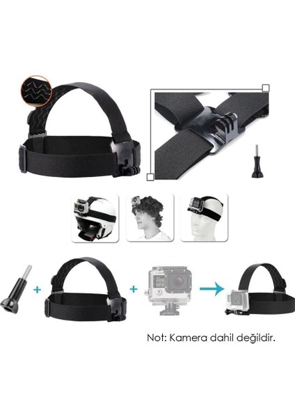 Tüm Aksiyon Kameralarla Uyumlu Kafa Bandı fırsatları
