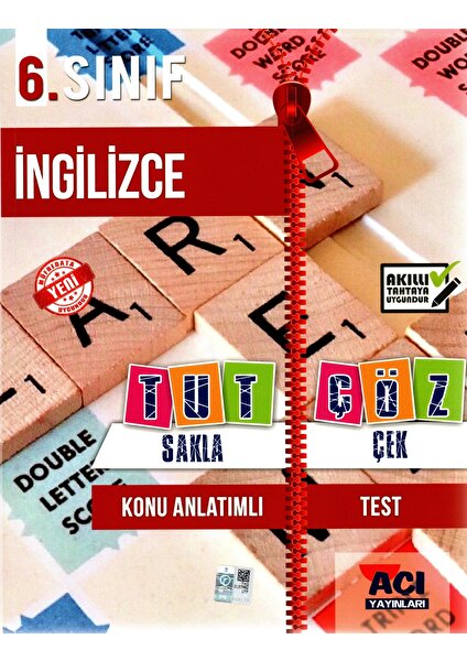 Açı Yayınları 6. Sınıf İngilizce Tut Sakla Çek Çöz