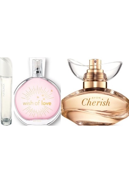 Cherish 50 ml Kadın Edp+Avon Purblanca 50 ml Kadın Edt+Avon Wish Of Love 50 ml Kadın Edt