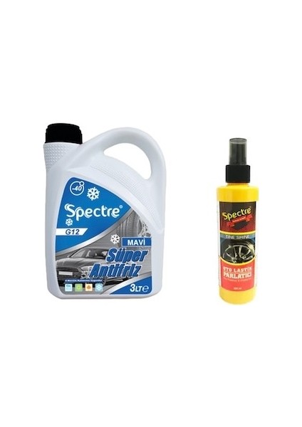 G12 Mavi Antifriz + Spectre Oto Lastik Parlatıcı