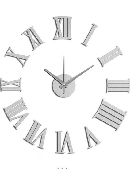 Dekoratif 3D Duvar Saati Özel Tasarım