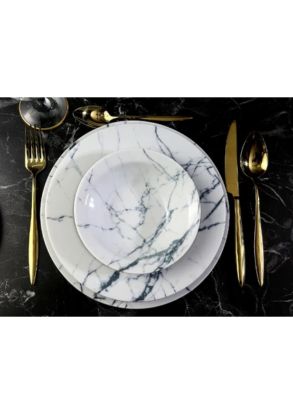 Marbling 24 Parça Yemek Takımı