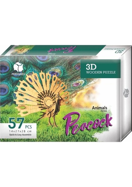 Tavuzkuşu 57 Parça Ahşap 3D Puzzle