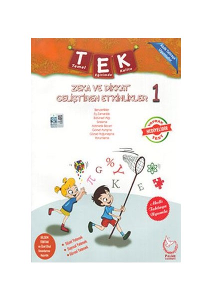 1.Sınıf Tek Zeka ve Dikkat Geliştirme Etkinlikleri