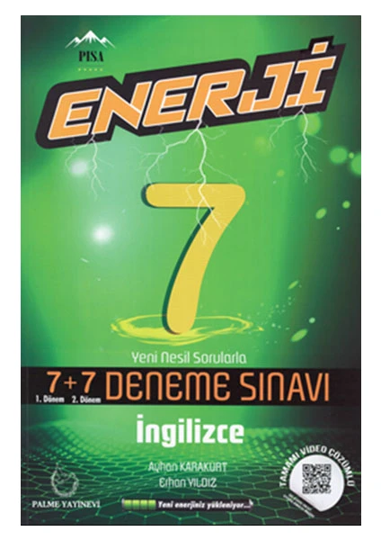 Palme Yayıncılık 7. Sınıf Ingilizce 7x7 Enerji Denemeleri