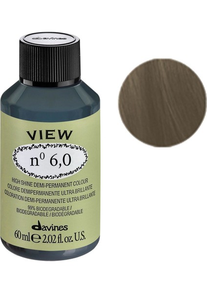 View Yarı Kalıcı Saç Boyası 60 ml - 6,0 Koyu Kumral