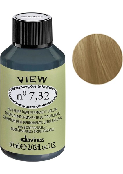 View Yarı Kalıcı Saç Boyası 60 ml - 7,32 Altın Viyole Kumral