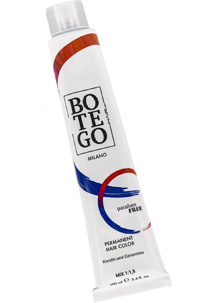 Botego Milano Parabensiz 3 Koyu Kahve Krem Boya 100 ml