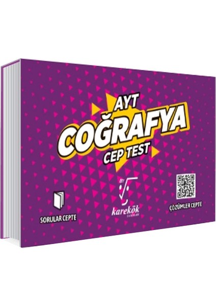 Karekök Yayıncılık AYT Cep Test Coğrafya