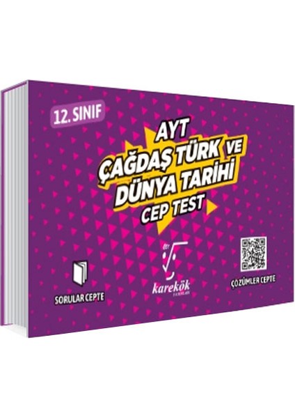 Karekök Yayıncılık AYT Cep Test Çağdaş Tür.Dün.Tarihi