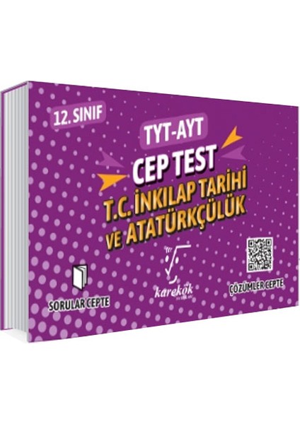 Karekök Yayıncılık TYT-AYT Cep Test T.C. İnkilap Tarihi ve Atatürkçülük