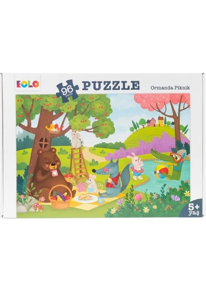 96 Parça Puzzle Ormanda Piknik