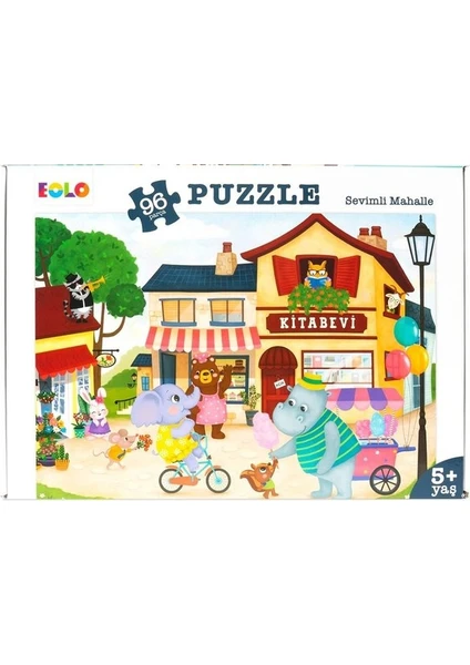 96 Parça Puzzle Sevimli Mahalle