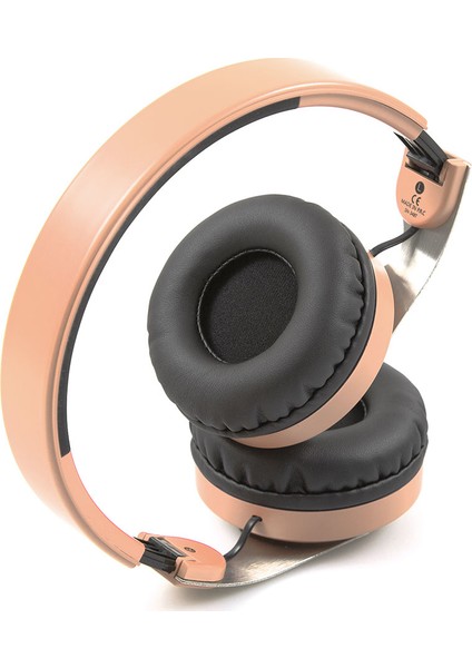 SN-34BT COSY Mobil Telefon Uyumlu Bluetooth Kablosuz Mikrofonlu Kulaklık - Rose Gold