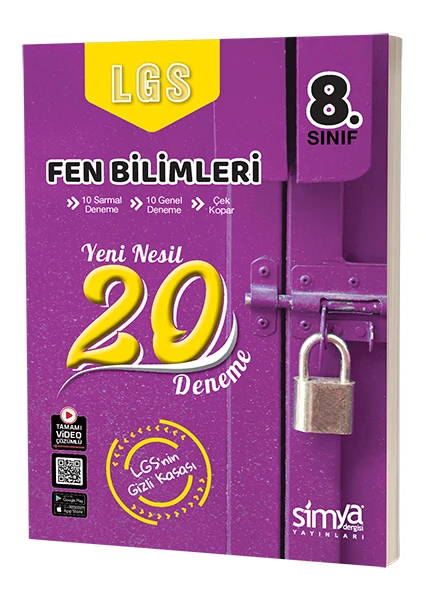 Simya Yayınları  8.Sınıf Fen Bilimleri Branş Deneme Sınavı