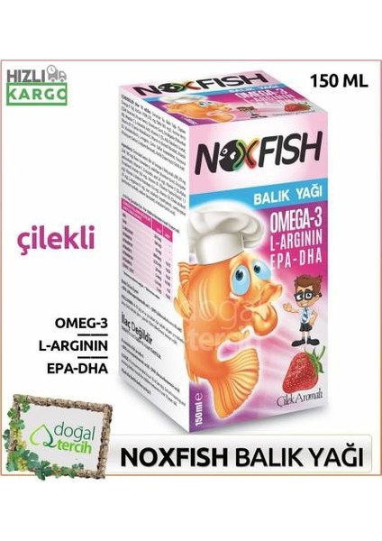 Noxfish Balık Yağı Şurubu Çilekli 150 ml