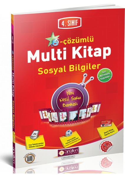 4. Sınıf Sosyal Bilgiler E-Çözümlü Multi Kitap