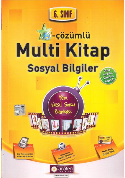 6. Sınıf Sosyal Bilgiler Multi Kitap E-Çözümlü Soru Bankası