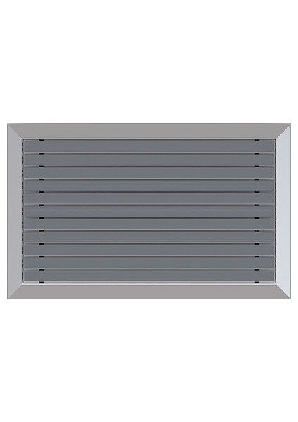 Kauçuk Üst Yüzeyli Alüminyum Gri Paspas 60 x 120 cm