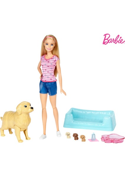Bebek Anne Köpek ve Yenidoğan Yavruları Oyun Seti FDD43
