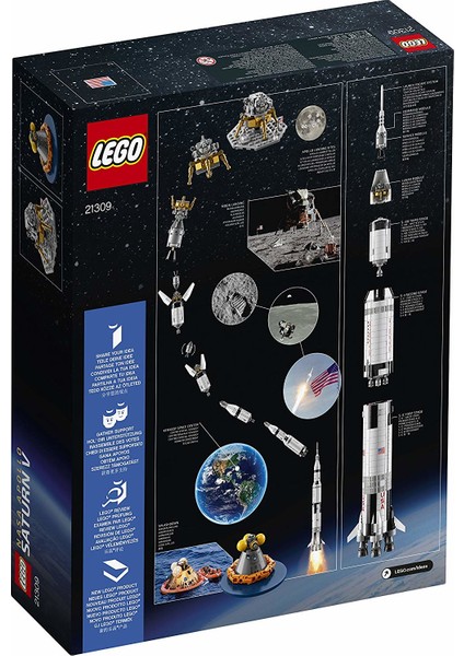 Ideas 21309 NASA Apollo Saturn V