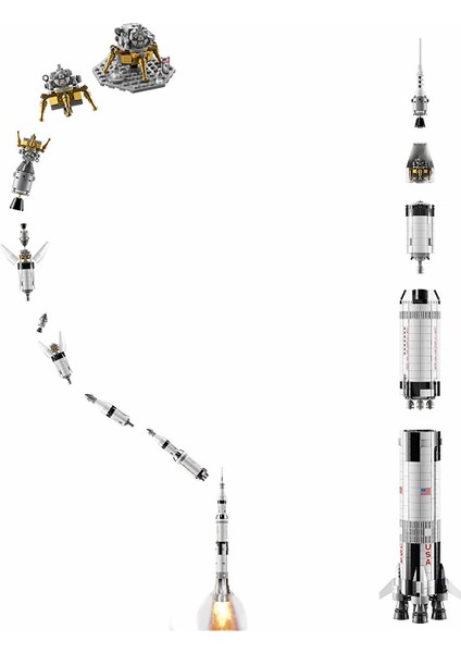 Ideas 21309 NASA Apollo Saturn V