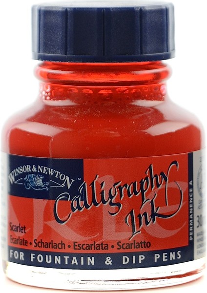 Calligraphy Ink Kaligrafi Mürekkebi 30 ml. 601 Scarlet