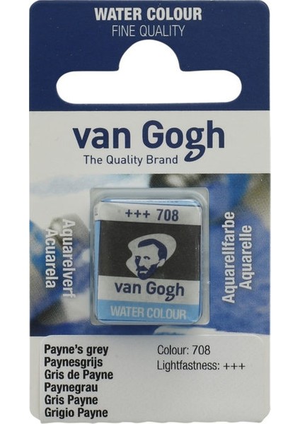 Van Gogh 1/2 Tablet Sulu Boya 708 Payne's Grey