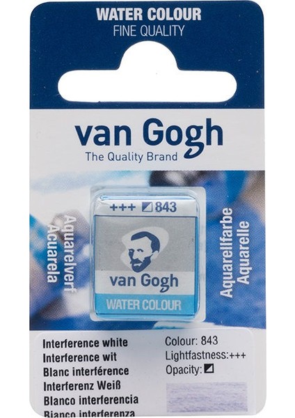 Van Gogh 1/2 Tablet Sulu Boya 843 Interference White