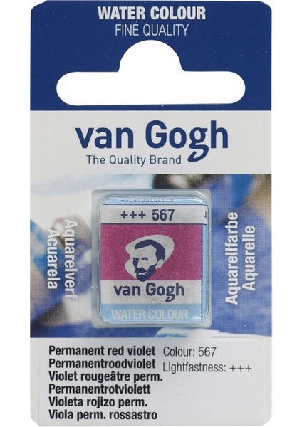 Van Gogh 1/2 Tablet Sulu Boya 567 Permanent Red Violet