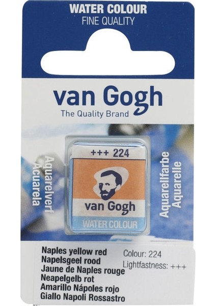 Van Gogh 1/2 Tablet Sulu Boya 224 Naples Yellow Red