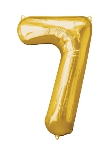 16'' 40 cm Folyo Rakam Balon Gold 7