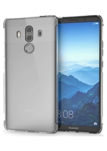 Huawei Mate 10 Pro Ultra İnce Soft Şeffaf TPU Silikon Kılıf Şeffaf