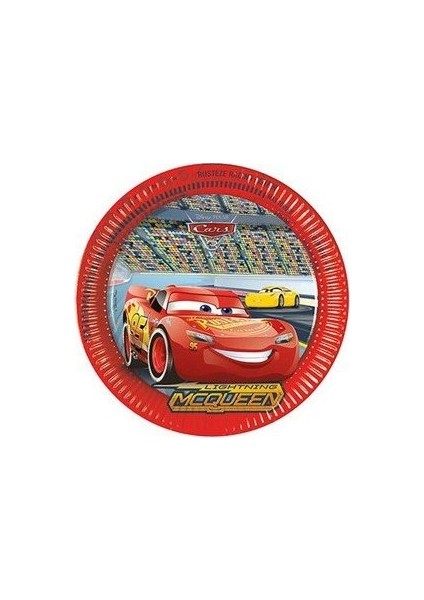 Cars 3 Kağıt Tabak 23 cm