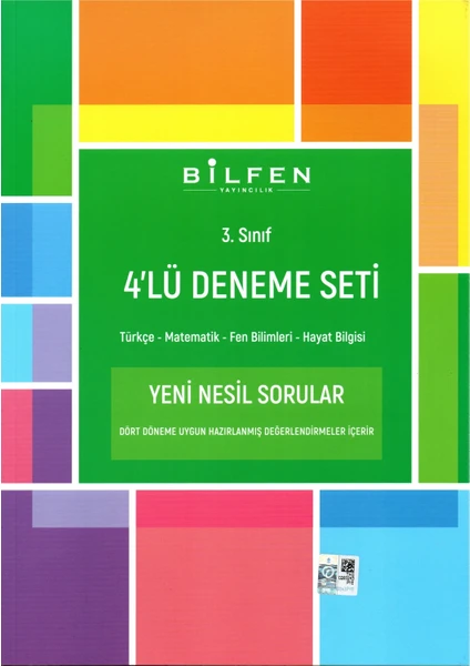 Bilfen 3. Sınıf 4'lü Deneme Seti 2024