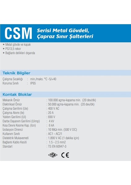 Donuslu Catal Swıtch 180 Derece - CSM02