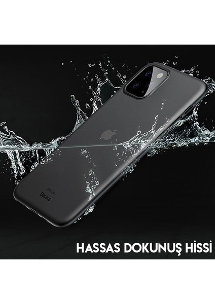 WIAPIPH65S-A01 Wing Case Apple iPhone 11 Pro Max Ultra İnce Mat Kılıf Siyah