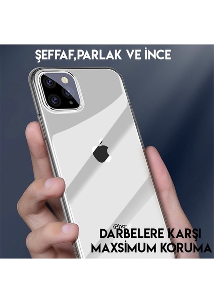 ARAPIPH58S-01 Simplicity Series Apple iPhone 11 Pro Gel Silikon Kılıf Füme