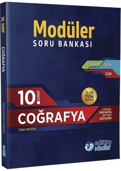 Eğitim Vadisi Yayınları 10.Sınıf Coğrafya Modüler Soru Bankası