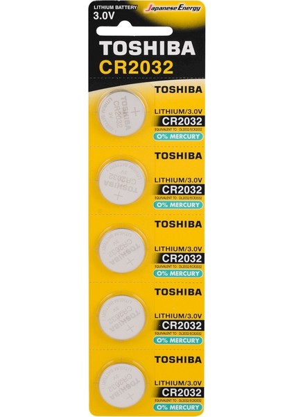 Toshıba Para Pil CR2032 5 Adet