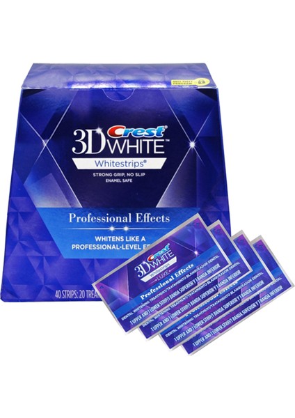 3D White Professıonal Effects Diş Beyazlatma Bandı 8 Bant (4 paket)